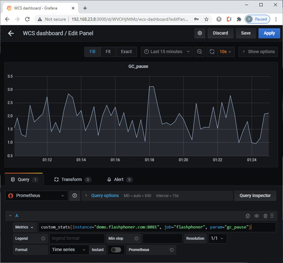 choose_custom_stats_gc_pause_metrics_prometheus_grafana_monitoring_streaming_WCS_WebRTC_HLS_Browser_statistic_metrics